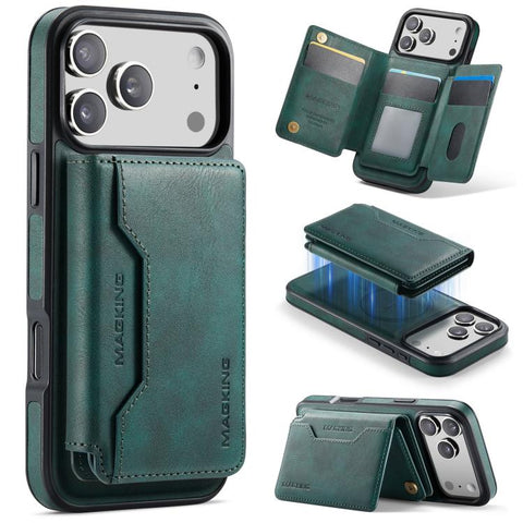MAGKING K3 Series MagSafe RFID K3 Pro Card Bag Detachable Phone Case, For iPhone 18 Pro / 17 Pro, For iPhone 18 Pro Max / 17 Pro Max, For iPhone Air