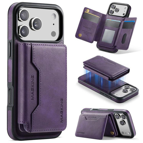 MAGKING K3 Series MagSafe RFID K3 Pro Card Bag Detachable Phone Case, For iPhone 18 Pro / 17 Pro, For iPhone 18 Pro Max / 17 Pro Max, For iPhone Air