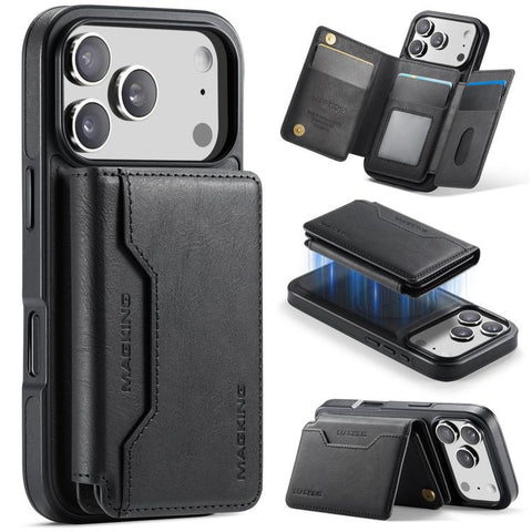 MAGKING K3 Series MagSafe RFID K3 Pro Card Bag Detachable Phone Case, For iPhone 18 Pro / 17 Pro, For iPhone 18 Pro Max / 17 Pro Max, For iPhone Air