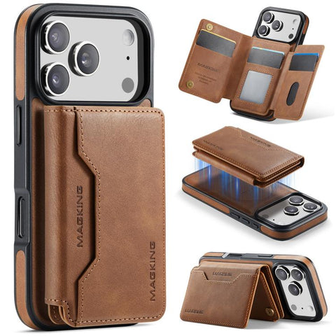 MAGKING K3 Series MagSafe RFID K3 Pro Card Bag Detachable Phone Case, For iPhone 18 Pro / 17 Pro, For iPhone 18 Pro Max / 17 Pro Max, For iPhone Air