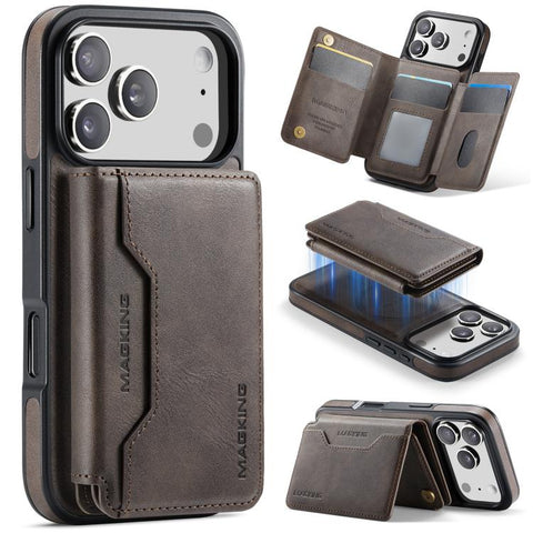 MAGKING K3 Series MagSafe RFID K3 Pro Card Bag Detachable Phone Case, For iPhone 18 Pro / 17 Pro, For iPhone 18 Pro Max / 17 Pro Max, For iPhone Air