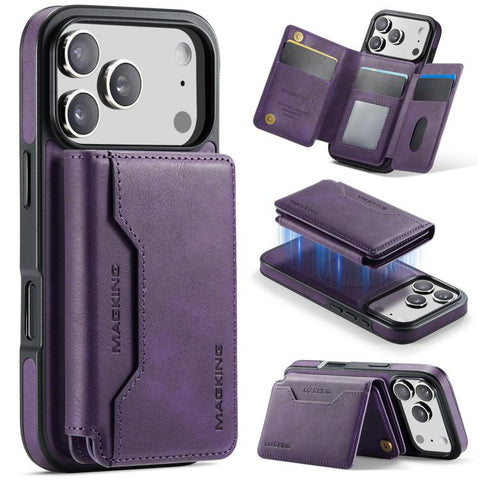 MAGKING K3 Series MagSafe RFID K3 Pro Card Bag Detachable Phone Case, For iPhone 18 Pro / 17 Pro, For iPhone 18 Pro Max / 17 Pro Max, For iPhone Air