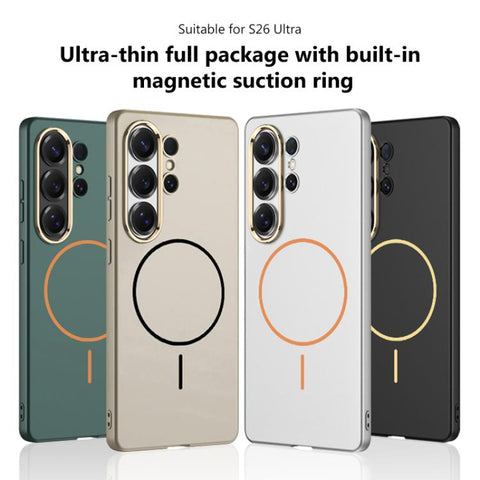 GKK Ultra-thin Skin Feel Magnetic Thin Ring Phone Case, Not Included Pen, For Samsung Galaxy S26 Ultra 5G