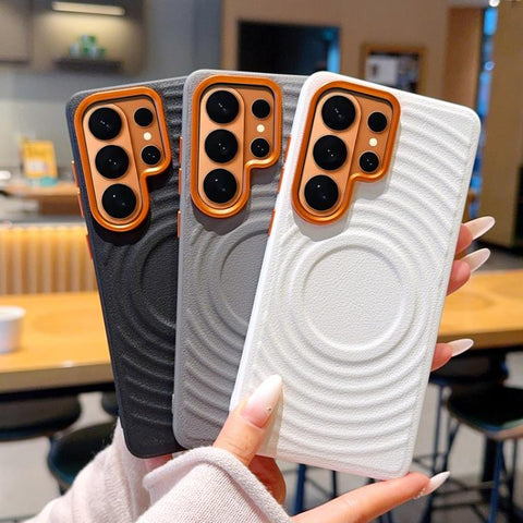 Armor Wave Texture Magnetic Shockproof Phone Case, For Samsung Galaxy S26+ 5G, For Samsung Galaxy S26 Ultra 5G, For Samsung Galaxy S26 5G