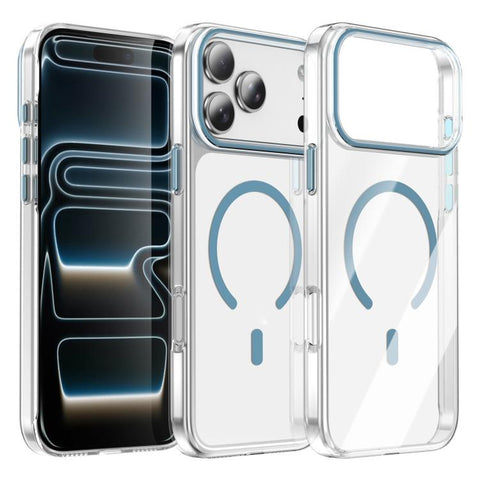 Kemeng Clear PC Magnetic Phone Case, For iPhone 18 Pro / 17 Pro, For iPhone 18 Pro Max / 17 Pro Max