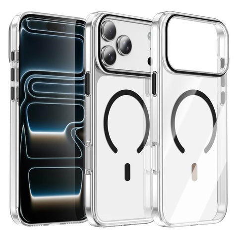 Kemeng Clear PC Magnetic Phone Case, For iPhone 18 Pro / 17 Pro, For iPhone 18 Pro Max / 17 Pro Max