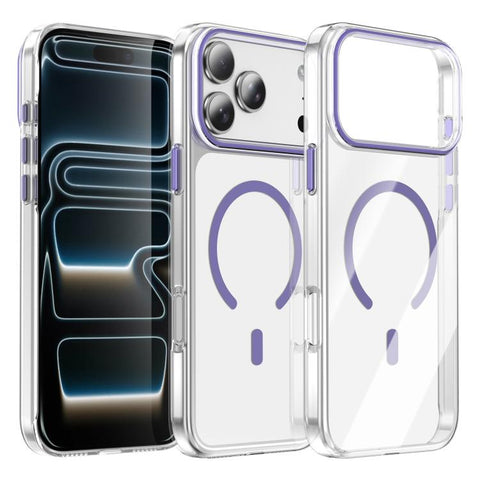 Kemeng Clear PC Magnetic Phone Case, For iPhone 18 Pro / 17 Pro, For iPhone 18 Pro Max / 17 Pro Max