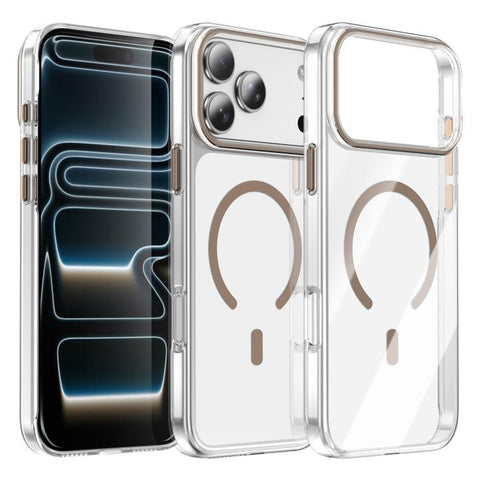 Kemeng Clear PC Magnetic Phone Case, For iPhone 18 Pro / 17 Pro, For iPhone 18 Pro Max / 17 Pro Max