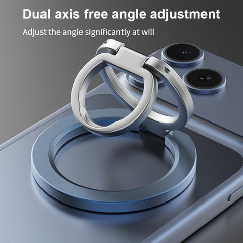 Multi-Functional 360 Degree Rotation Ring Buckle Magnetic Phone Holder, Magnetic 21st Generation Phone Holder