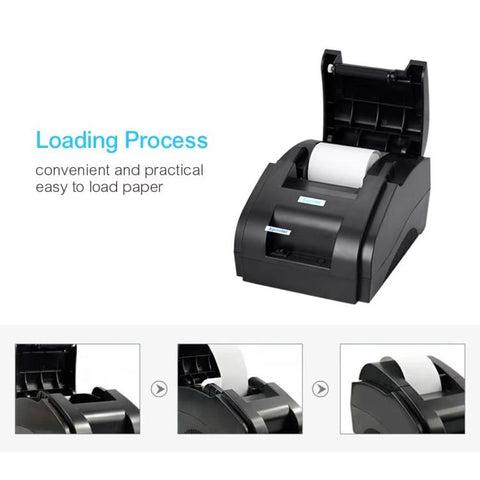 Xprinter XP58IIH 58mm Thermal Receipt Printer, USB, USB+Bluetooth, USB + 12 Rolls of Paper