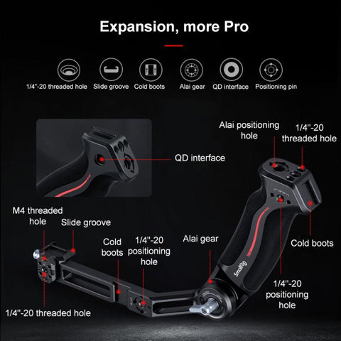 For DJI RS3 mini SmallRig Gimbal Mount, Sling Handle, Arca-Swiss Mount Plate, Extended Vertical Arm