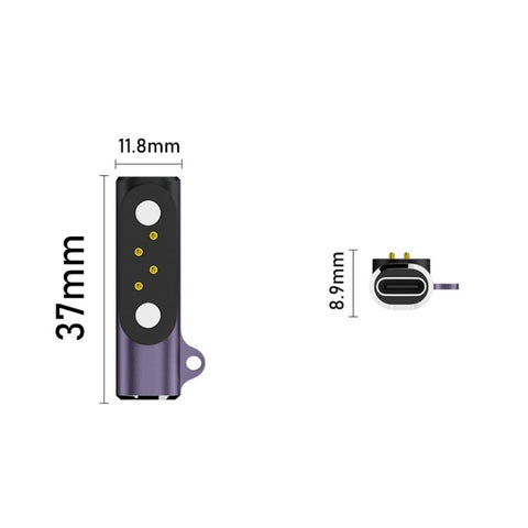 4 Pin Bone Conduction Earphone Type-C Interface Adapter Converter