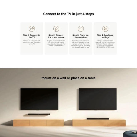 Original Xiaomi Soundbar 2.0 for TV and PC Support NFC Connection, US Plug