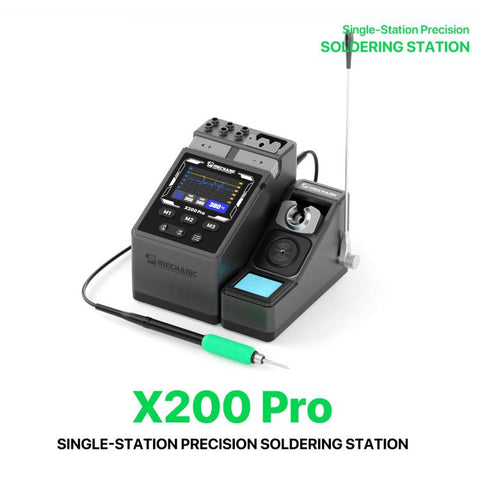 MECHANIC X200 Pro Pen-Style Smart Temperature-Adjustable Soldering Station, EU Plug, US Plug