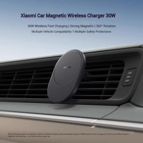 Original Xiaomi 30W Car Magnetic Wireless Charger