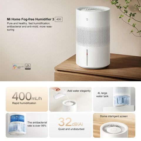 Xiaomi Mijia 4L No-Mist Humidifier 3, 4L No-Mist Humidifier 3