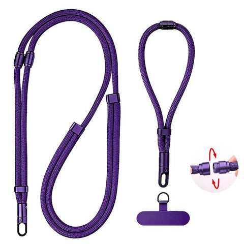 XDcase Detachable 3-in-1 Crossbody / Neck / Wrist Strap Anti-Lost Phone Lanyard with Tab