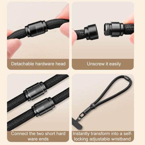 XDcase Detachable 3-in-1 Crossbody / Neck / Wrist Strap Anti-Lost Phone Lanyard with Tab
