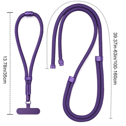 XDcase Detachable 3-in-1 Crossbody / Neck / Wrist Strap Anti-Lost Phone Lanyard with Tab
