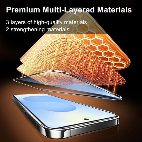XDcase 5pcs / Pack Silk Screen Printed HD Tempered Glass Film, Support Fingerprint Unlock, For Samsung Galaxy S26+ 5G, For Samsung Galaxy S26 Ultra 5G, For Samsung Galaxy S26 5G, For Samsung Galaxy S25 5G, For Samsung Galaxy S25+ 5G                    ...