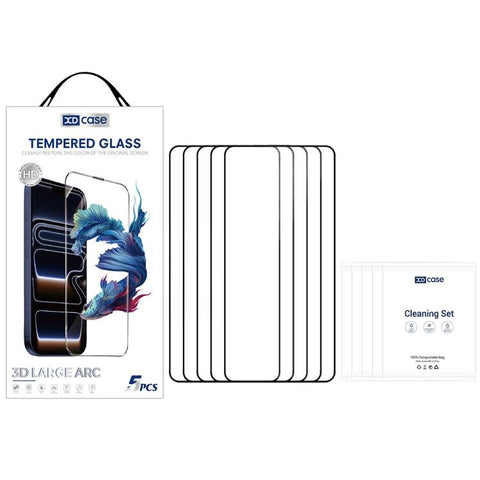 XDcase 5pcs / Pack Silk Screen Printed HD Tempered Glass Film, Support Fingerprint Unlock, For Samsung Galaxy S26+ 5G, For Samsung Galaxy S26 Ultra 5G, For Samsung Galaxy S26 5G, For Samsung Galaxy S25 5G, For Samsung Galaxy S25+ 5G                    ...