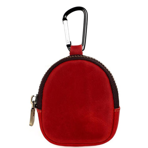 Genuine Leather Shell Shaped Small Coin Purse Earphones Keys Storage Bag