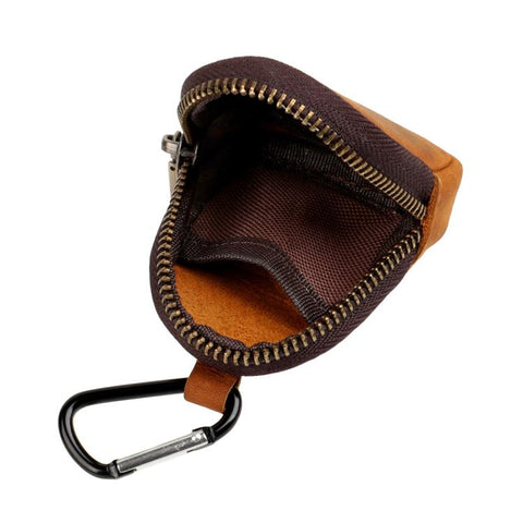 Genuine Leather Shell Shaped Small Coin Purse Earphones Keys Storage Bag