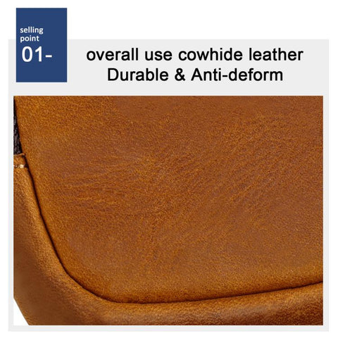 Genuine Leather Shell Shaped Small Coin Purse Earphones Keys Storage Bag