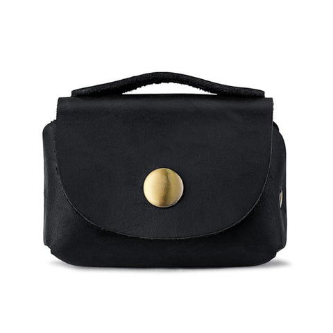 Vintage Genuine Leather Mini Wallet Coin Purse Storage Bag