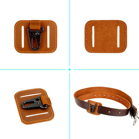 Crazy Horse Leather Car Key Eagle Beak Buckle