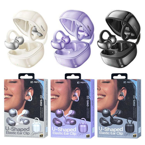 REMAX OWS-22 Clip-on True Wireless ENC Noise Reduction Bluetooth Earphones, OWS-22