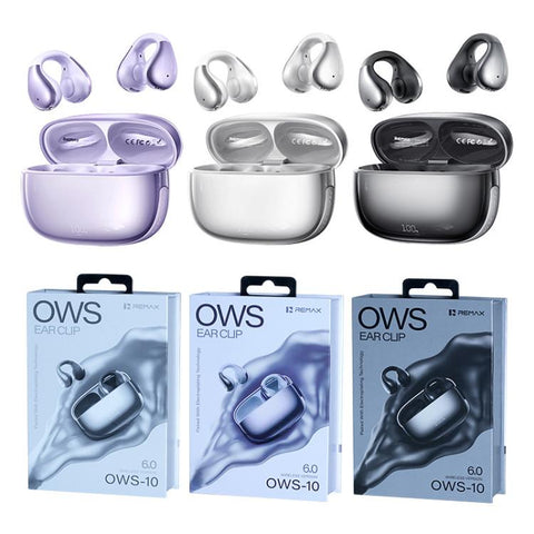 REMAX OWS-10 Clip-on True Wireless Stereo Music and Call Bluetooth Earphones, OWS-10