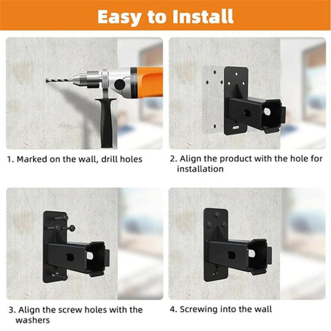 Heavy Duty Wall Mounted Bicycle Bracket T-shaped Metal Storage Rack Connecting Device, FS-2473
