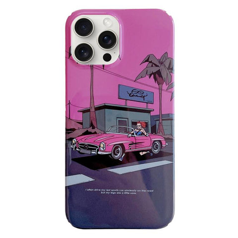 Painted Pattern PC Phone Case, For iPhone 18 Pro Max / 17 Pro Max