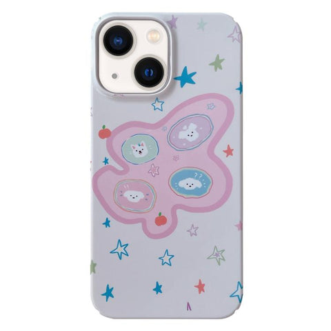 Painted Pattern PC Phone Case, For iPhone 16