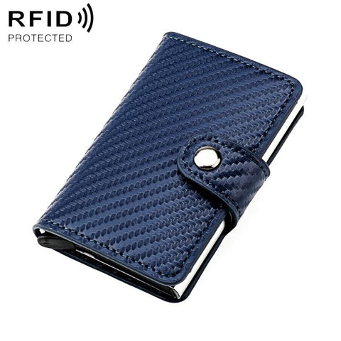 KB237 Carbon Fiber Texture RFID Aluminum Alloy Multi-card Wallet
