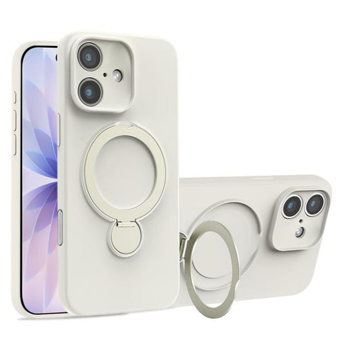 Liquid Silicone MagSafe Holder Phone Case, For iPhone 17 Pro Max, For iPhone 17 Pro, For iPhone 17, For iPhone Air