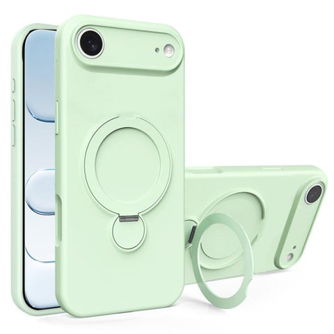 Liquid Silicone MagSafe Holder Phone Case, For iPhone 17 Pro Max, For iPhone 17 Pro, For iPhone 17, For iPhone Air