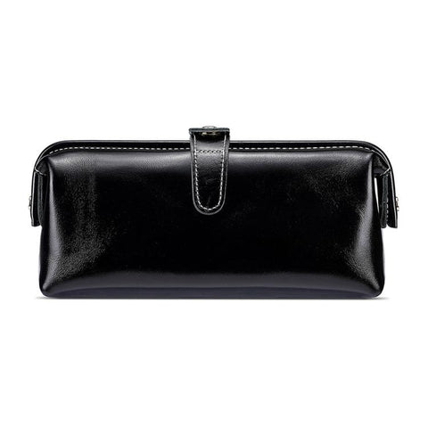 Oil Waxed Leather Toiletries and Cosmetic Tool Storage Bag