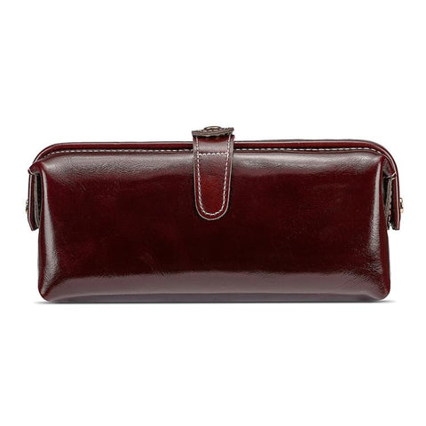 Oil Waxed Leather Toiletries and Cosmetic Tool Storage Bag