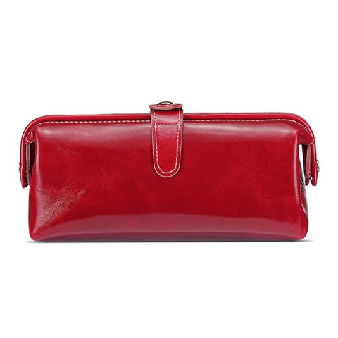 Oil Waxed Leather Toiletries and Cosmetic Tool Storage Bag