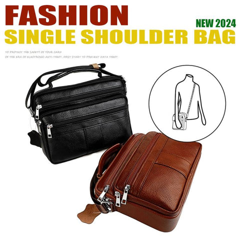 Top-grain Cowhide Multi-functional Handbag Shoulder Bag