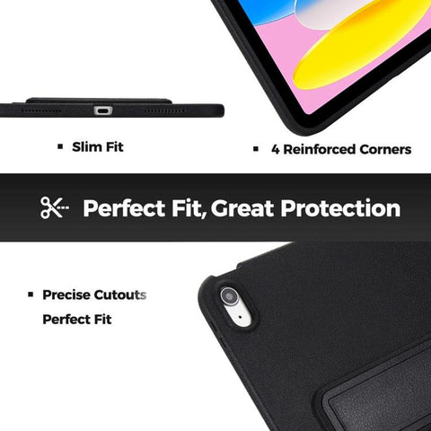 Leather-Textured PU Shockproof Tablet Case with Holder, For iPad Air 11 2026 / 2025 / 2024, For iPad Pro 11 2025 / 2024, For iPad 2025 / 2022, For iPad mini 6 / mini 2024, For iPad Pro 11 2022 / 2021 / 2020, For iPad Air 10.9 2022 / 2020               ...