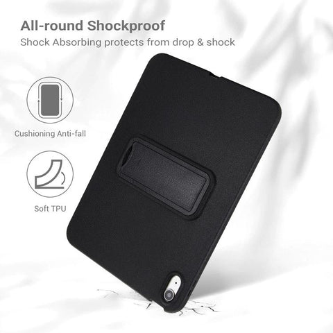 Leather-Textured PU Shockproof Tablet Case with Holder, For iPad Air 11 2026 / 2025 / 2024, For iPad Pro 11 2025 / 2024, For iPad 2025 / 2022, For iPad mini 6 / mini 2024, For iPad Pro 11 2022 / 2021 / 2020, For iPad Air 10.9 2022 / 2020               ...