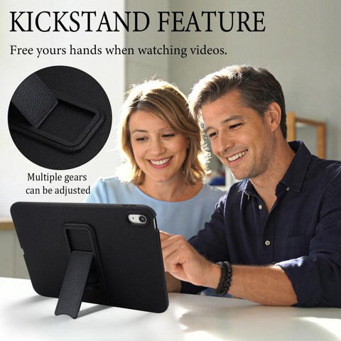 Leather-Textured PU Shockproof Tablet Case with Holder, For iPad Air 11 2026 / 2025 / 2024, For iPad Pro 11 2025 / 2024, For iPad 2025 / 2022, For iPad mini 6 / mini 2024, For iPad Pro 11 2022 / 2021 / 2020, For iPad Air 10.9 2022 / 2020               ...