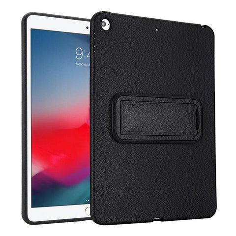 Leather-Textured PU Shockproof Tablet Case with Holder, For iPad Air / Air 2 / 9.7 2017 / 2018