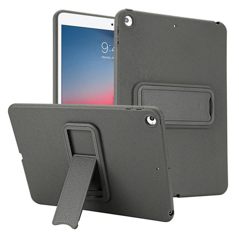 Leather-Textured PU Shockproof Tablet Case with Holder, For iPad Air / Air 2 / 9.7 2017 / 2018