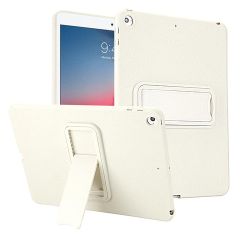 Leather-Textured PU Shockproof Tablet Case with Holder, For iPad Air / Air 2 / 9.7 2017 / 2018