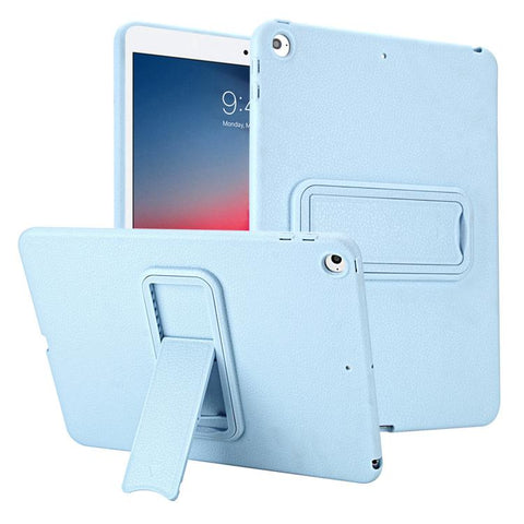 Leather-Textured PU Shockproof Tablet Case with Holder, For iPad Air / Air 2 / 9.7 2017 / 2018