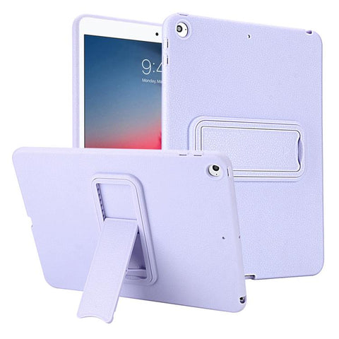 Leather-Textured PU Shockproof Tablet Case with Holder, For iPad Air / Air 2 / 9.7 2017 / 2018